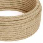 Câble électrique Ultra Soft en silicone recouvert de jute Neutre - RN06 rond 2x0,75mm