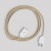 Verlengsnoer met jute neutraal 2P 10A Made in Italy