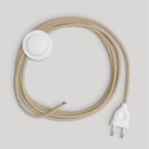 Bedrading voor lamp met 3-aderige jute kabel 3 m