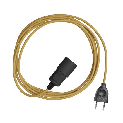 Snake Plug-in lamp met gekleurde textielkabel - RM25