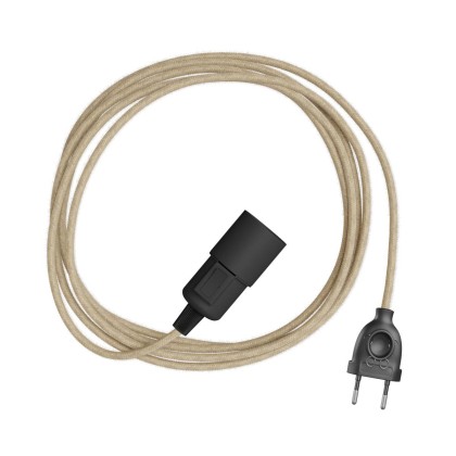 Snake Plug-in lamp met gekleurde textielkabel - RN06