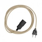 Snake Plug-in lamp met gekleurde textielkabel