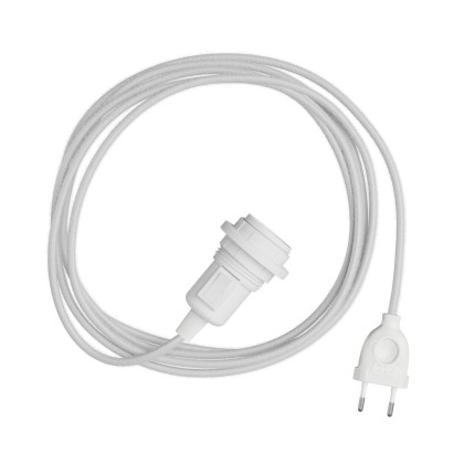 Snake pour abat-jour -Lampe plug-in avec câble textile coloré - RC01