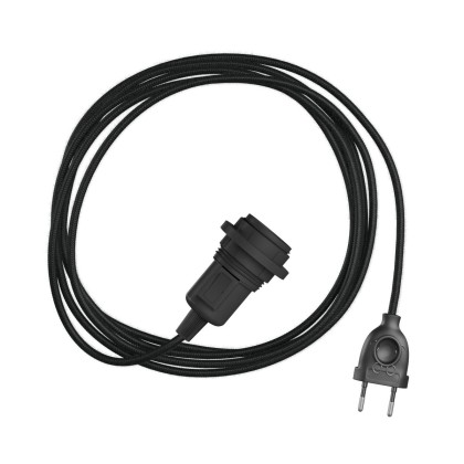 Snake voor lampenkap Plug-in lamp met gekleurde textielkabel - RC04