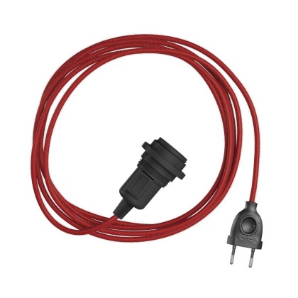 Snake pour abat-jour -Lampe plug-in avec câble textile coloré - RC35