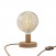 Lampe de table Posaluce Bumped en bois