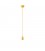 Suspension colorée en silicone avec câble textile