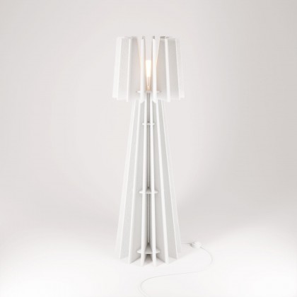 SHHINE - Lampadaire en matériau insonorisant - Blanc mélangé