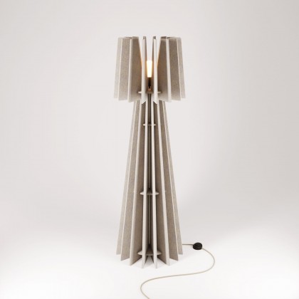 SHHINE - Lampadaire en matériau insonorisant - Taupe mélangé