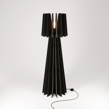 SHHINE - Lampadaire en matériau insonorisant - Noir mélangé