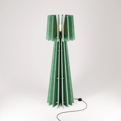 SHHINE - Lampadaire en matériau insonorisant - Vert mélangé