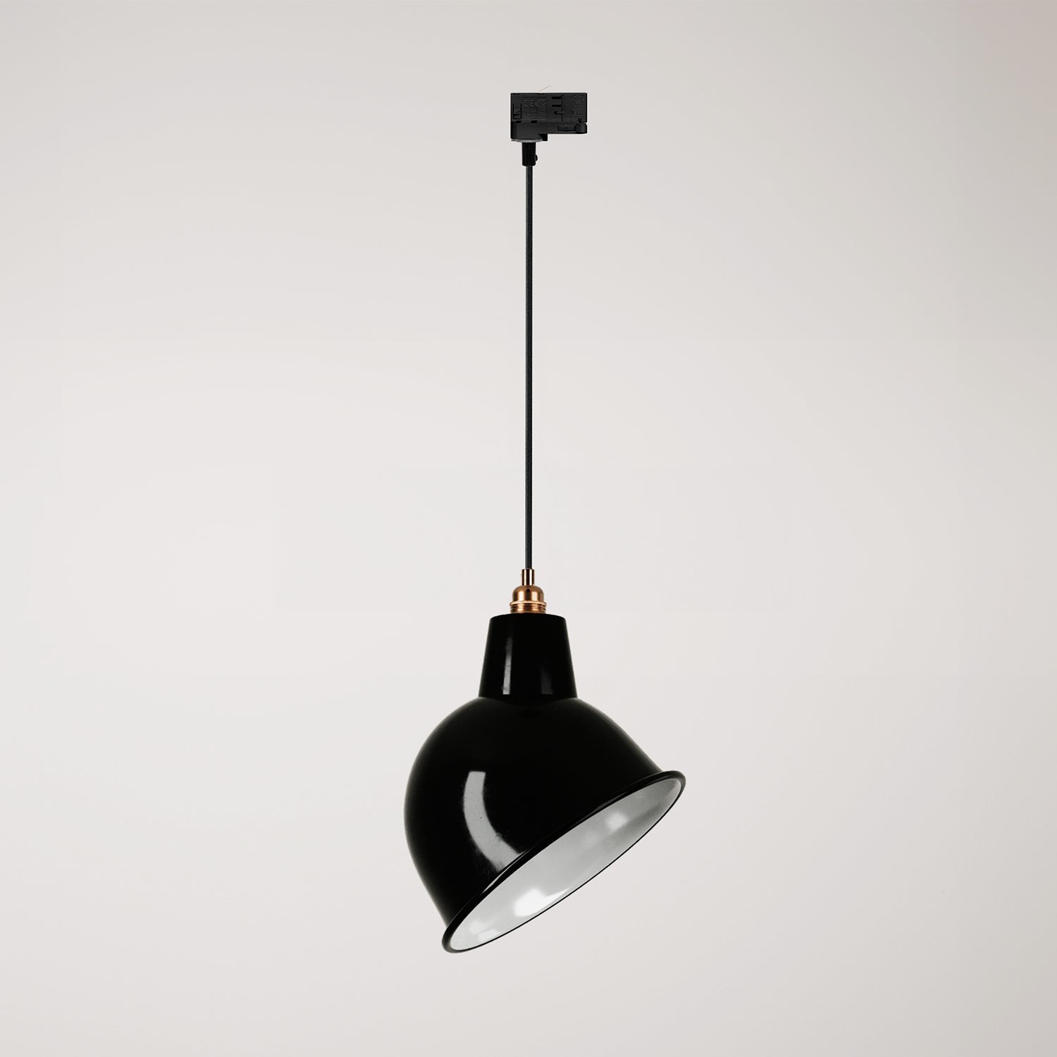 Raillamp met Broadway lampenkap