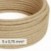DALI textielelektriciteitskabel 5x0,75 mm² in natuurlijk jute - Natuurlijke textieldraad voor designverlichting RN06