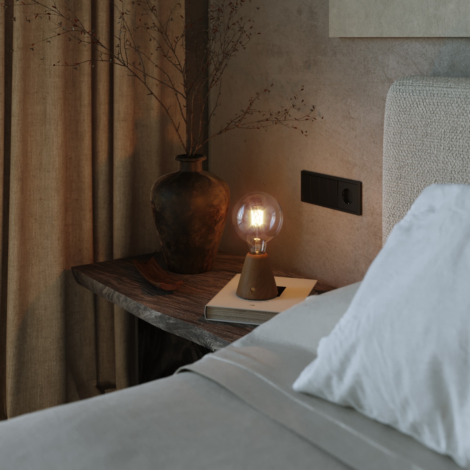 Draagbare en oplaadbare Cabless01 LED-lamp met G125 Globe lichtbron