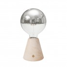 Draagbare en oplaadbare Cabless01 LED-lamp met zilveren Half Sphere lichtbron