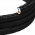 Câble plat textile Noir Charbon Brillant - PM04