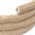 Câble plat en textile recouvert de Jute Naturel - PN06