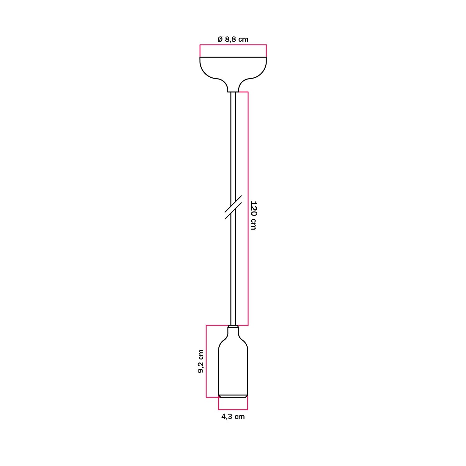 Kleurrijke siliconen hanglamp met stoffen snoer