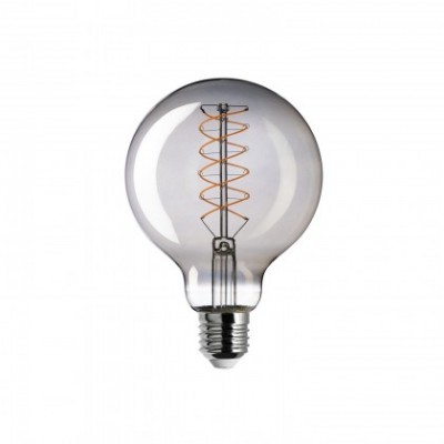 LED Lamp Smoky Globe G95 4,8W 250Lm E27 1800K Dimbaar - D03