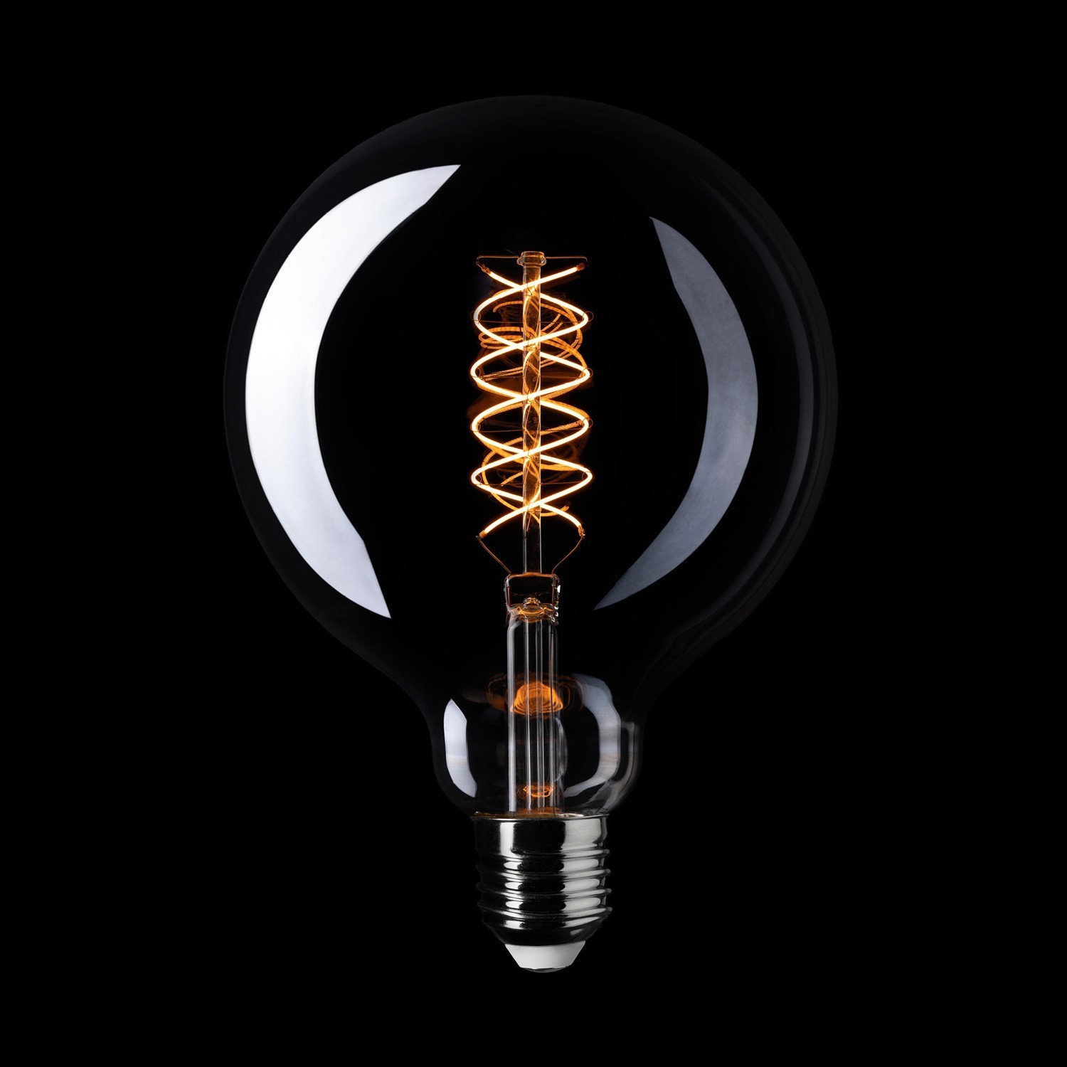 LED Lamp Smoky Globe G125 4,8W 250Lm E27 1800K Dimbaar - D04