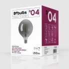 LED Lamp Smoky Globe G125 4,8W 250Lm E27 1800K Dimbaar - D04