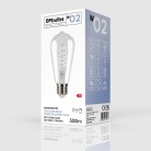 Ampoule LED Filament Blanc Edison ST64 5,9W 500Lm E27 2700K Dimmable - W02