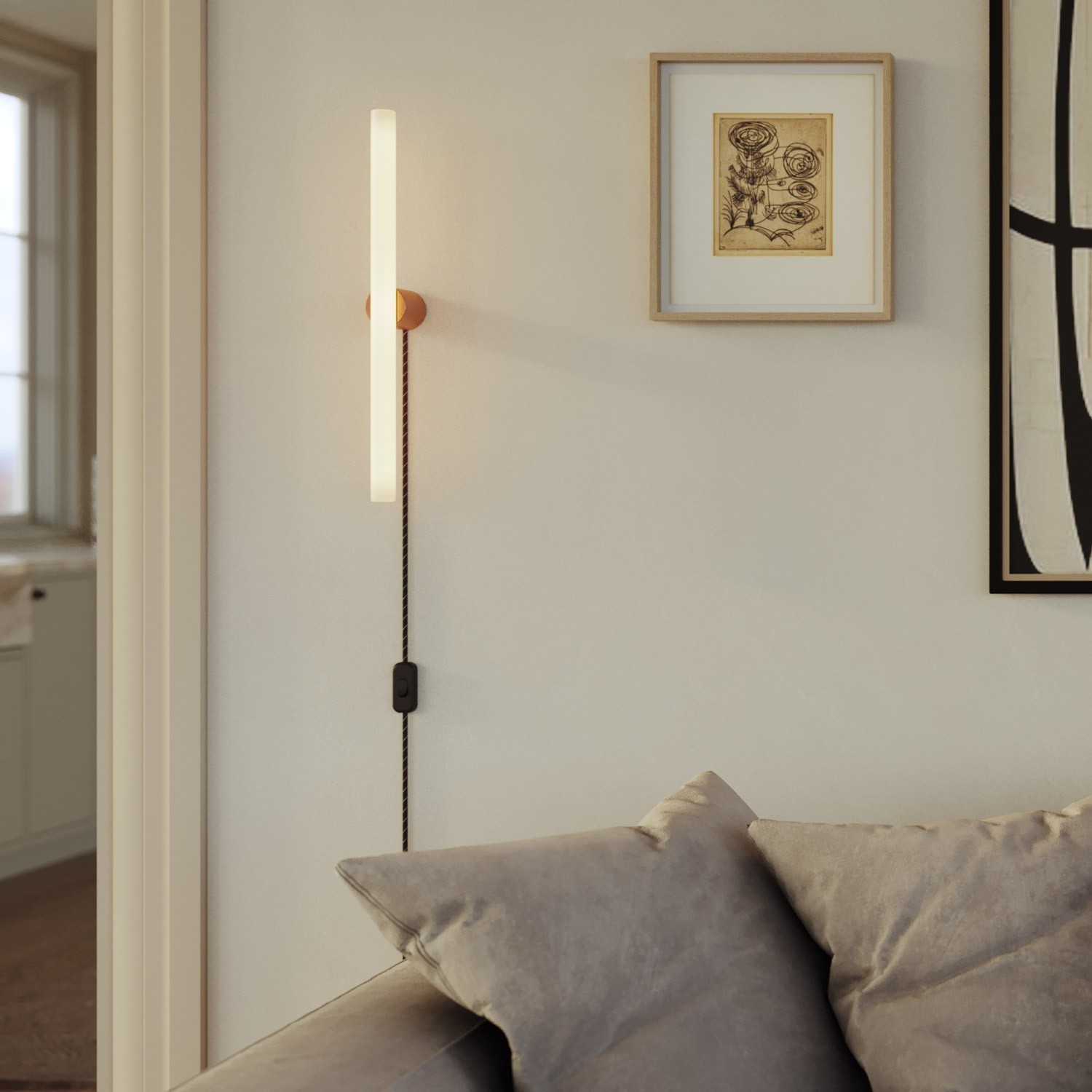 Wand- of plafondlampfitting Spostaluce S14d van metaal