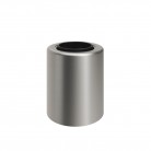 Metalen wandlamp met globe-lamp, porseleineffect