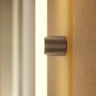 Metalen lamp voor wand- of plafondmontage met lineaire LED S14d-lamp
