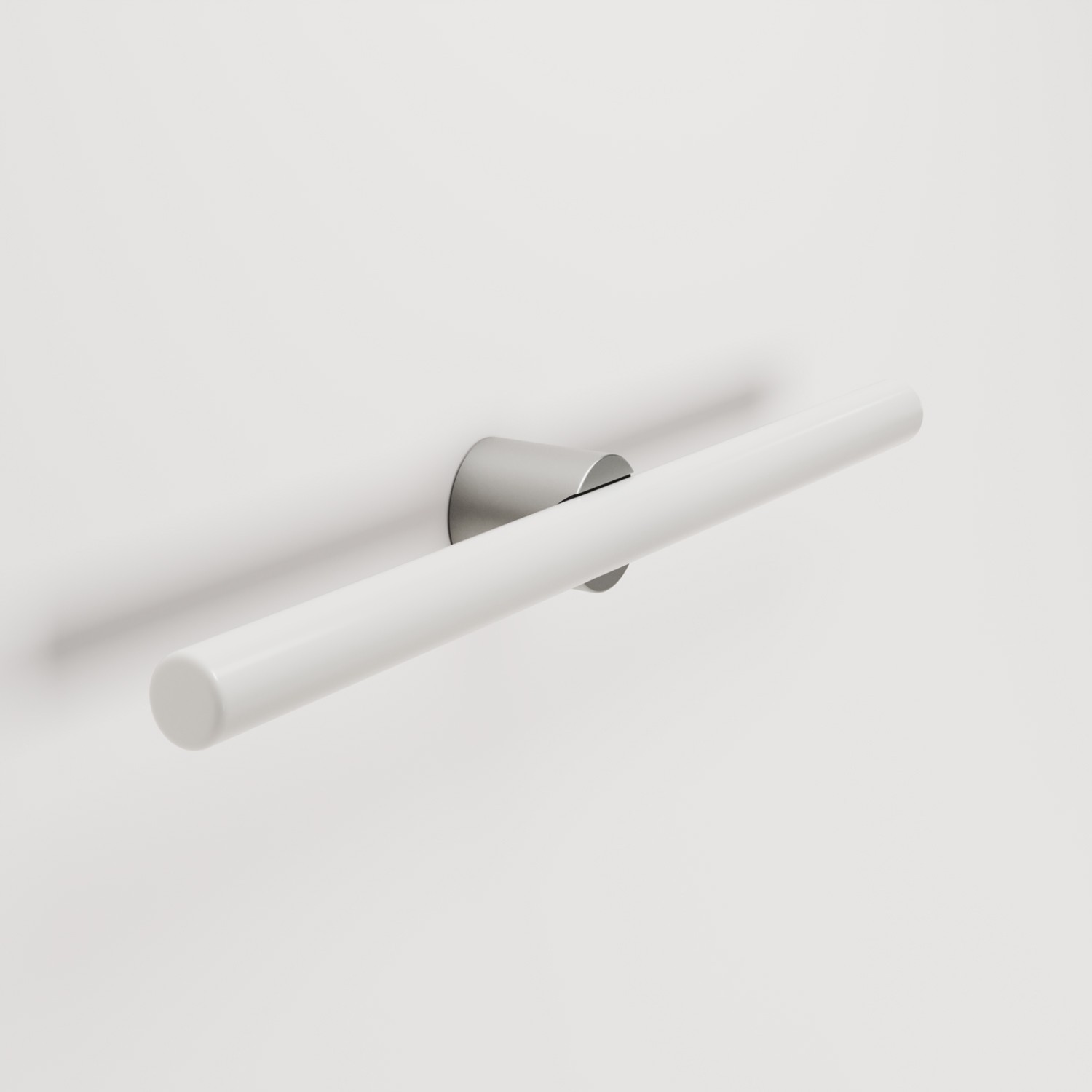 Metalen lamp voor wand- of plafondmontage met lineaire LED S14d-lamp