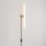 Lamp met stekker, metalen afwerking en lineaire LED S14d-lamp