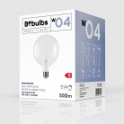 LED Lamp Filament G125 Wit Globe 5,9W 500Lm E27 2700K Dimbaar - W04