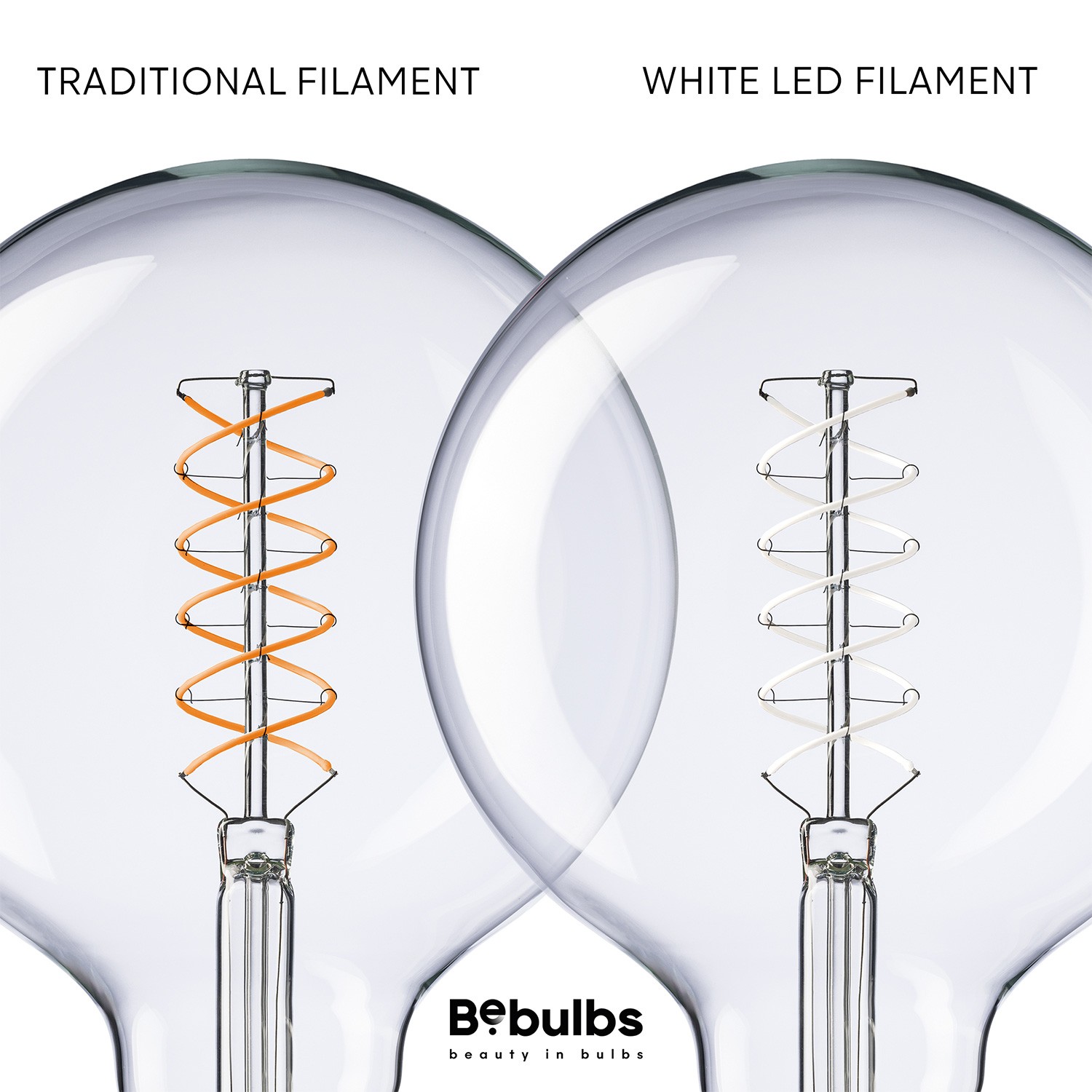 LED Lamp Filament G125 Wit Globe 5,9W 500Lm E27 2700K Dimbaar - W04