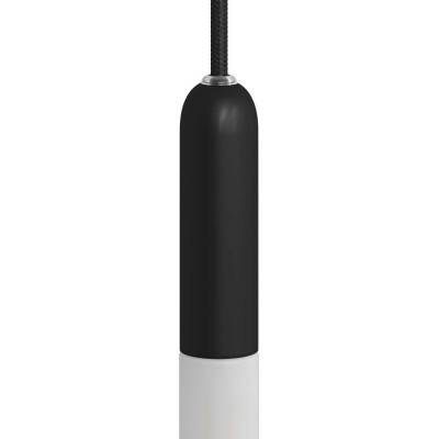 P-Light, kit douille E14 en métal avec serre-câble non apparant - Noir