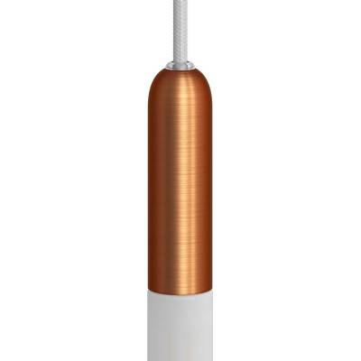 P-Light, kit douille E14 en métal avec serre-câble non apparant - Cuivre satiné