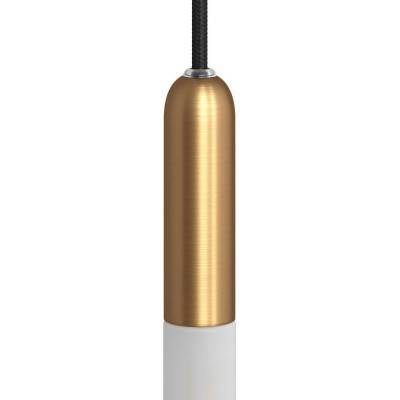 P-Light, kit douille E14 en métal avec serre-câble non apparant - Bronze satiné
