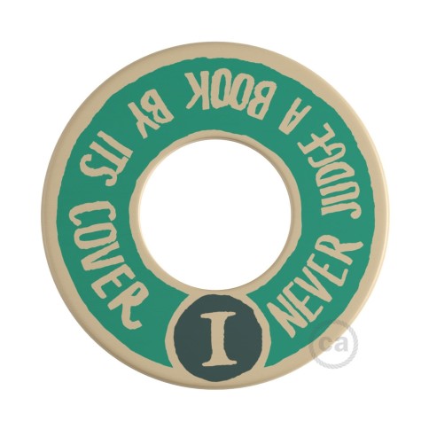Kit rosace métallique cylindrique à deux trous - Bronze satiné