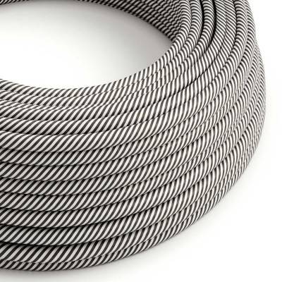 Câble textile rond 2x0,75 10 cm - ERM37