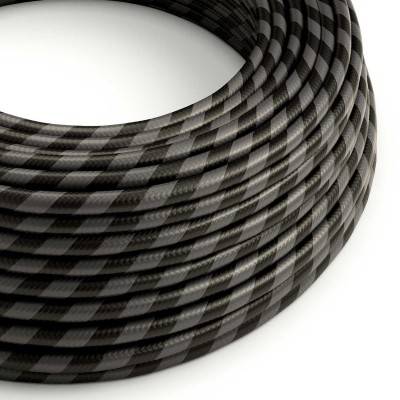 Câble textile rond 2x0,75 10 cm - ERM54