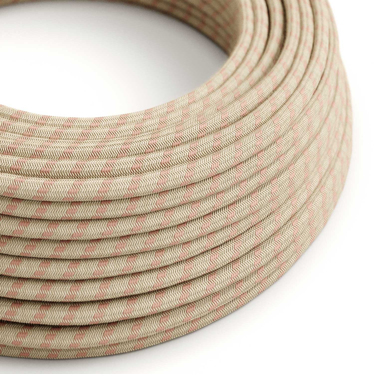 Câble textile rond 2x0,75 10 cm - RD51