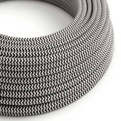 Câble textile rond 2x0,75 10 cm - RZ04
