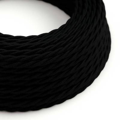 Câble textile torsadé 2x0,75 10 cm - TC04
