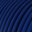 Ronde flexibele electriciteit textielkabel van viscose. RM12 - blauw