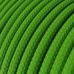 Ronde flexibele electriciteit textielkabel van viscose. RM18 - limoen groen