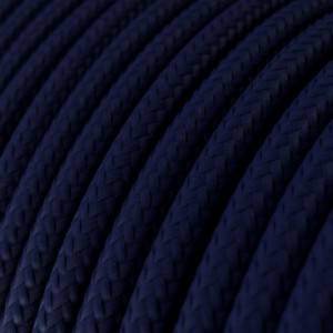 Ronde flexibele electriciteit textielkabel van viscose. RM20 - donkerblauw