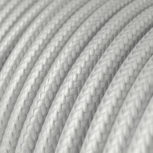 Ronde flexibele electriciteit textielkabel van viscose. RM02 - zilver