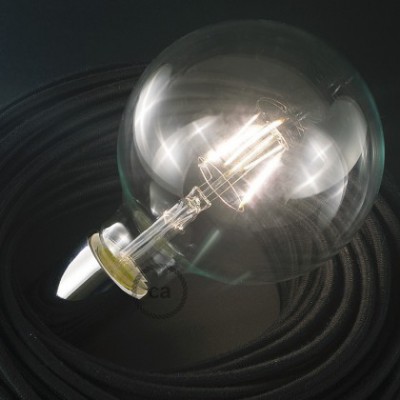 Ampoule Transparente LED Globe XL G125 Filament Court 4W E27 Vintage Décorative 2700K