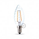 Ampoule Filament LED Tortiglione 4W E14 Claire