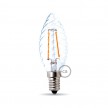 Light bulb filament Led Tortiglione 4W E14 Clear