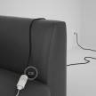 Rallonge électrique avec câble textile RM13 Effet Soie Marron 2P 10A Made in Italy.